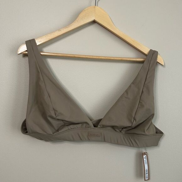 Skims Dessert Signature Plunge Logo Bikini Swim Top Size 3XL - Picture 3 of 6